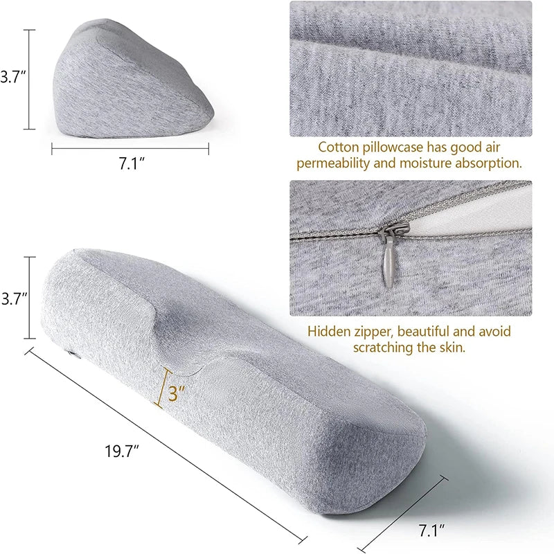 Oreiller Cervical Contouré — Spécial Dormeur Latéral