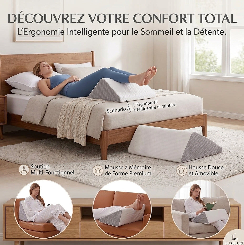 Coussin Cale-Jambes Inclinable — Confort Repos