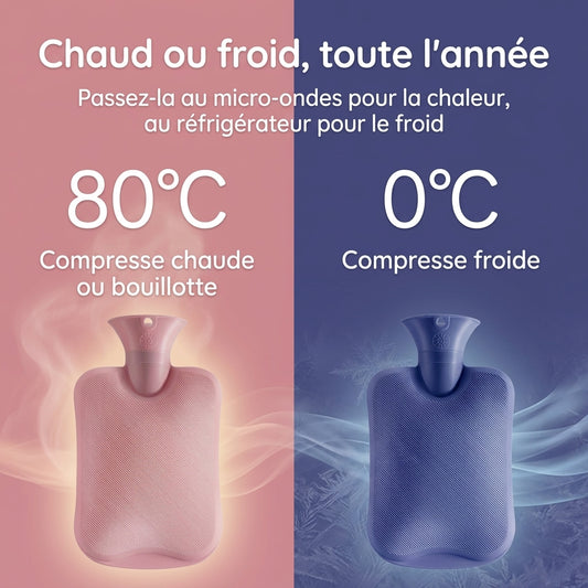 Bouillotte Classique — Chaleur Mains & Ventre