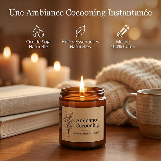 Bougie Parfumée Cire de Soja — Verre Élégant - 200g