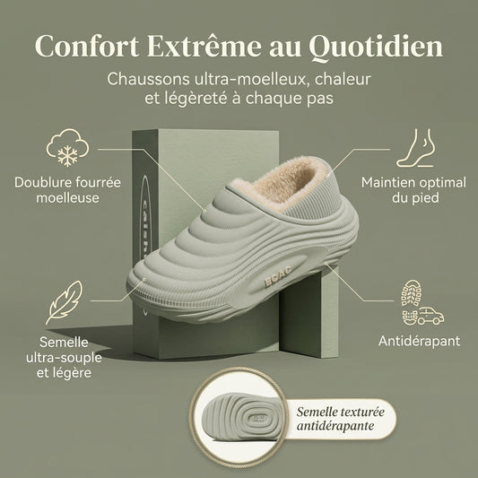Chaussons Imperméables Cocoon — Chaleur & Confort