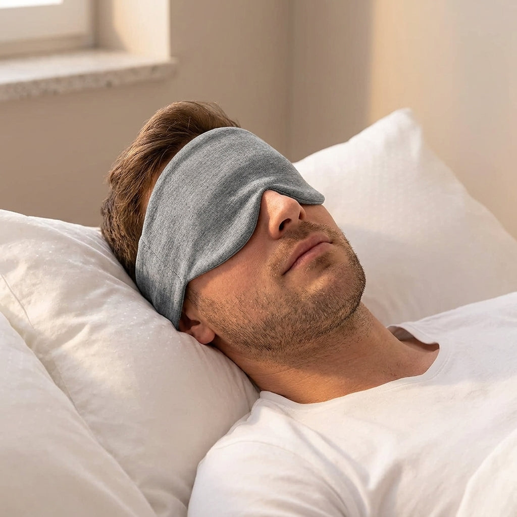 Masque de Sommeil Coton Doux — Confort Nuit