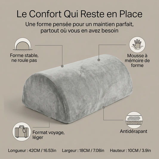 Coussin Demi-Lune Polyvalent — Soutien Multi-Zones