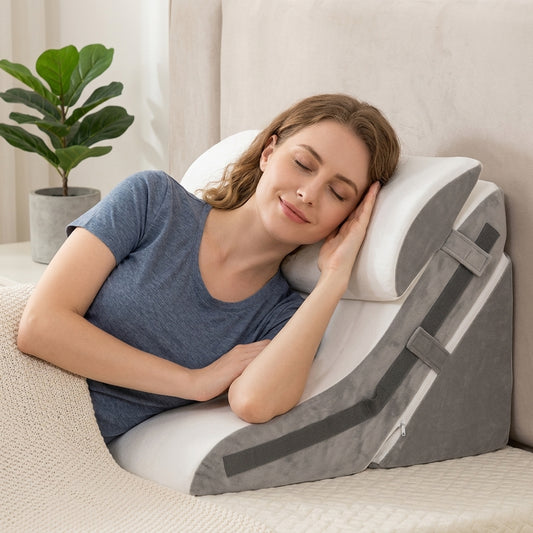 Set Coussins Ergonomiques 3-en-1 — Dos, Nuque & Anti-Reflux