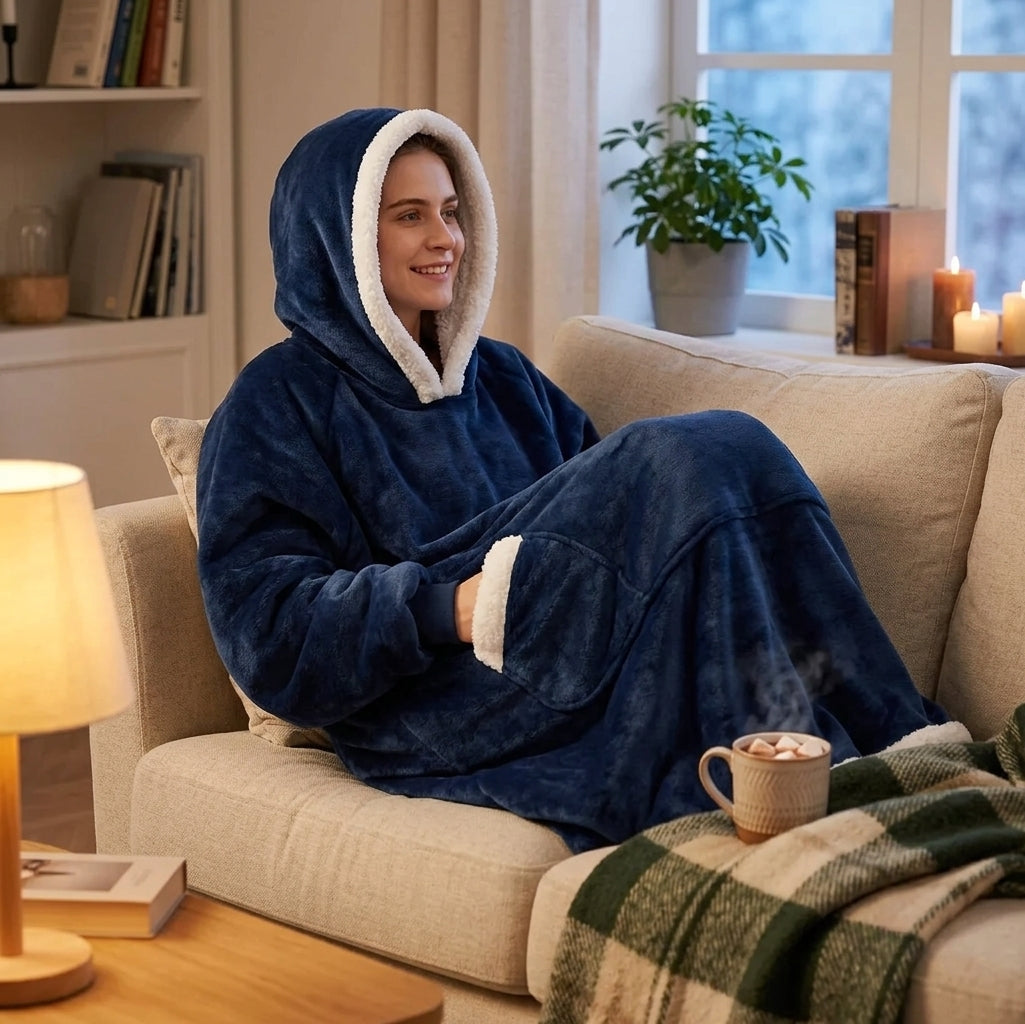 Plaid à Manches XXL — Cocooning Canapé