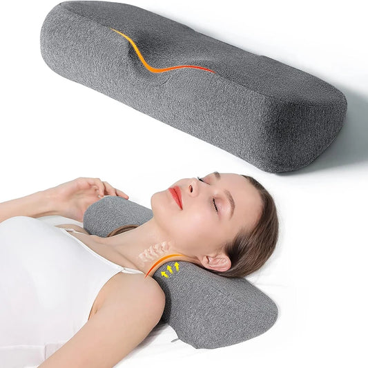 Oreiller Cervical Contouré — Spécial Dormeur Latéral