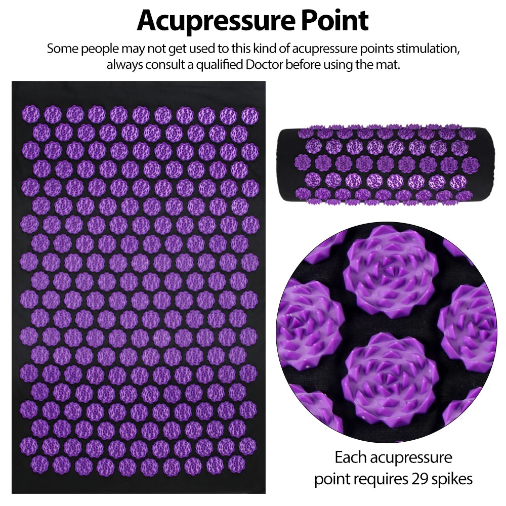 Tapis d'Acupression — Détente Plantaire & Dos