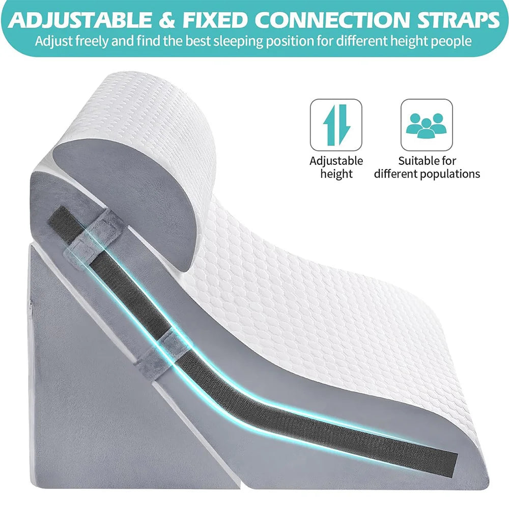 Set Coussins Ergonomiques 3-en-1 — Dos, Nuque & Anti-Reflux