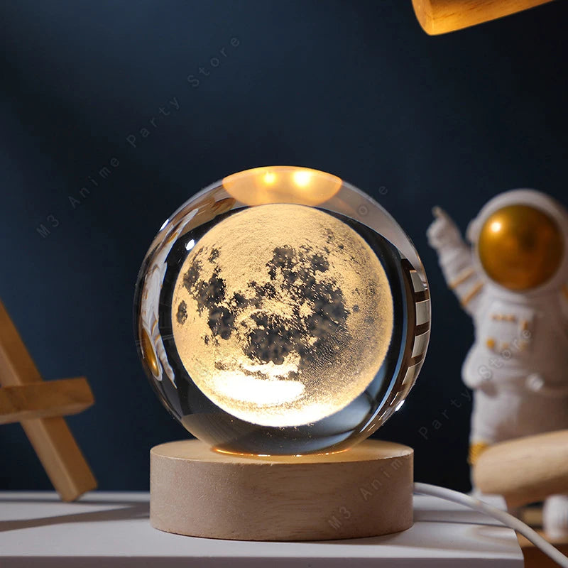 Veilleuse Boule de Cristal — Nuit Étoilée