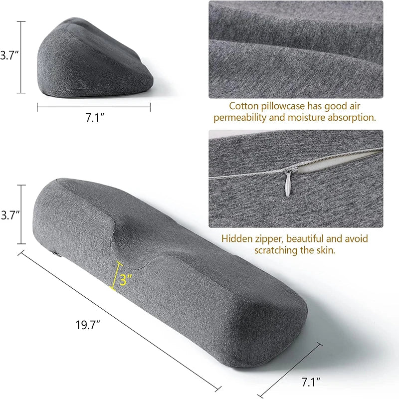 Oreiller Cervical Contouré — Spécial Dormeur Latéral