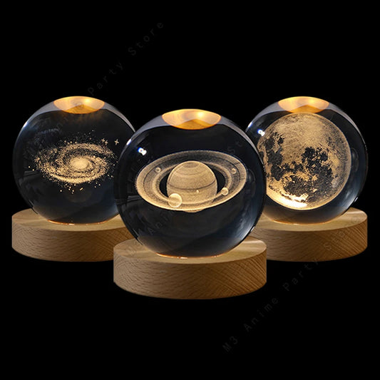 Veilleuse Boule de Cristal — Nuit Étoilée