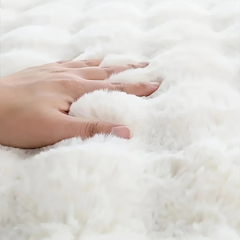 Tapis Peluche Cocooning — Douceur Sous les Pieds