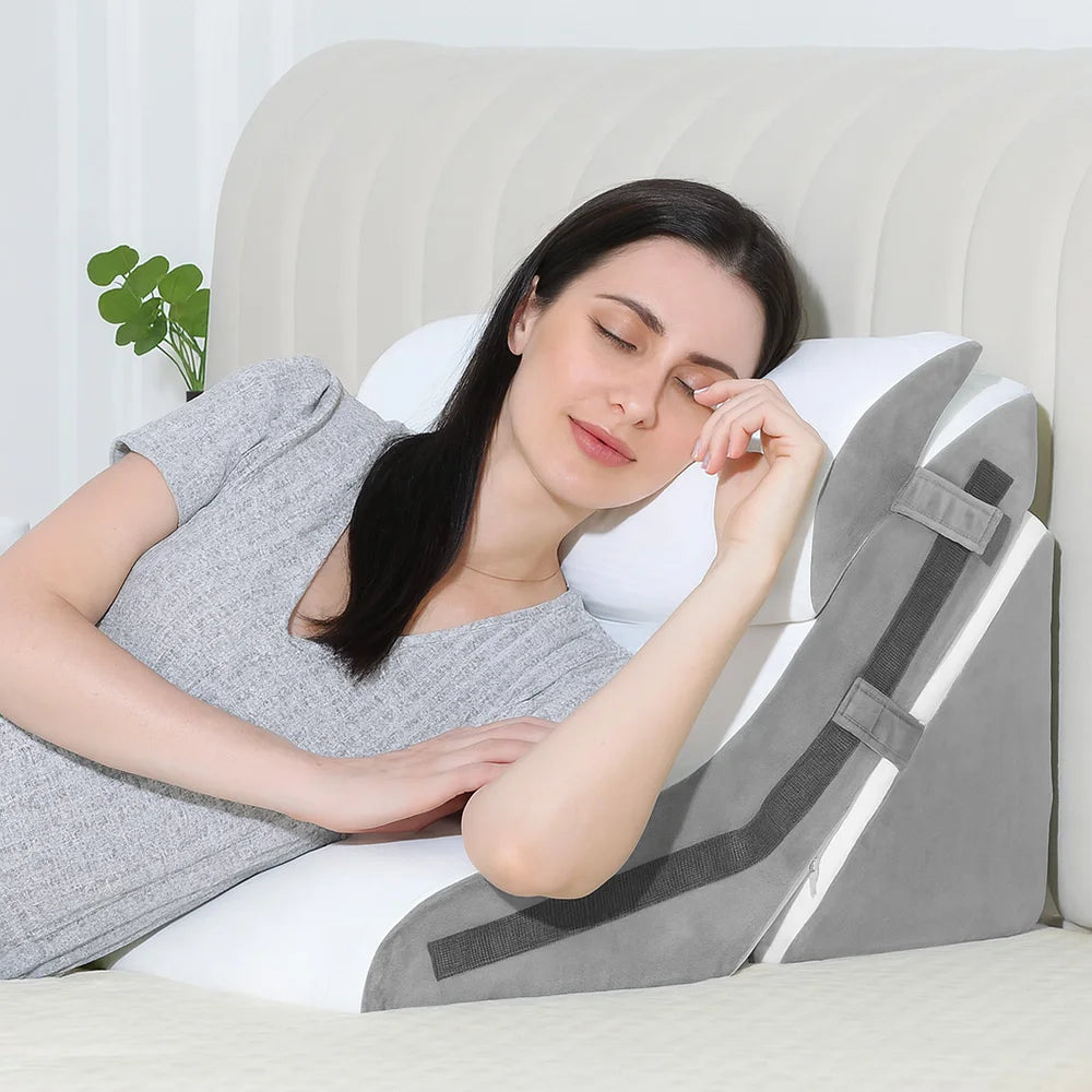 Set Coussins Ergonomiques 3-en-1 — Dos, Nuque & Anti-Reflux