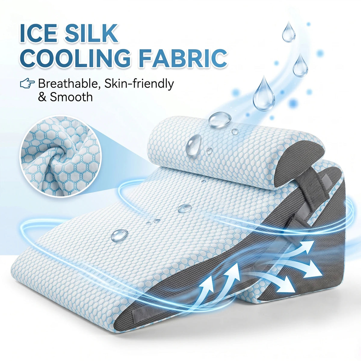 Set Coussins Ergonomiques 3-en-1 — Dos, Nuque & Anti-Reflux