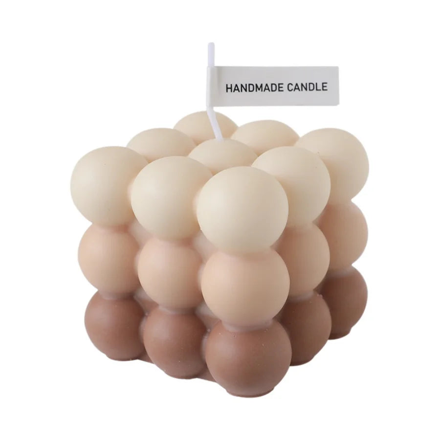 Bougie Sculptée Sphère — Pièce Déco & Cadeau