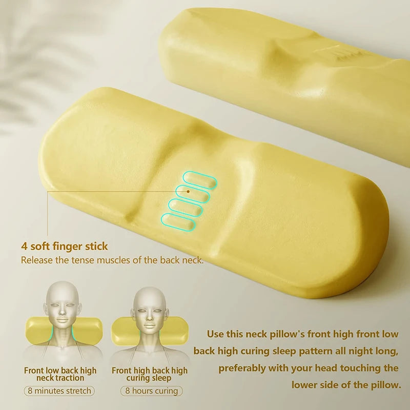 Oreiller Cervical Contouré — Spécial Dormeur Latéral