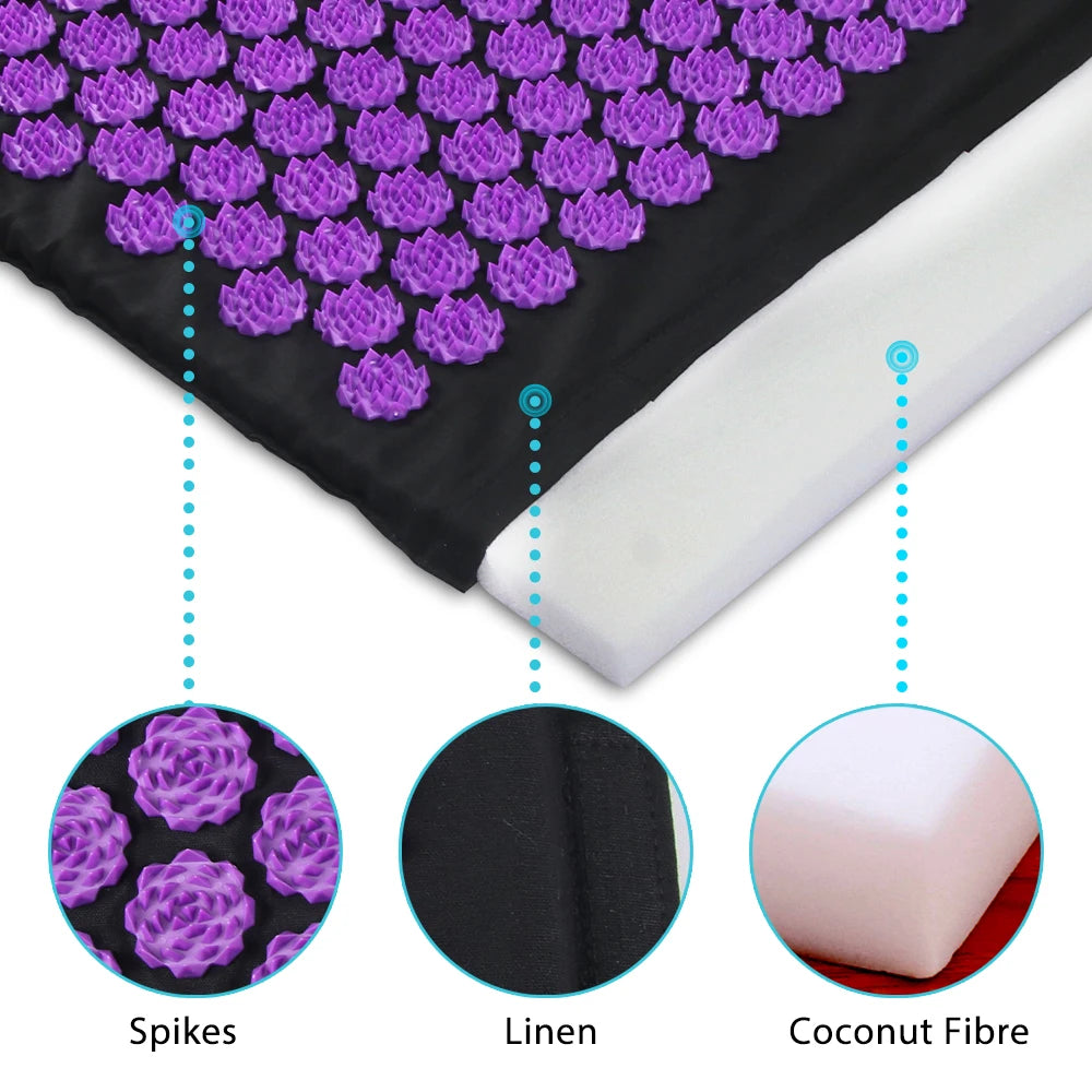 Tapis d'Acupression — Détente Plantaire & Dos